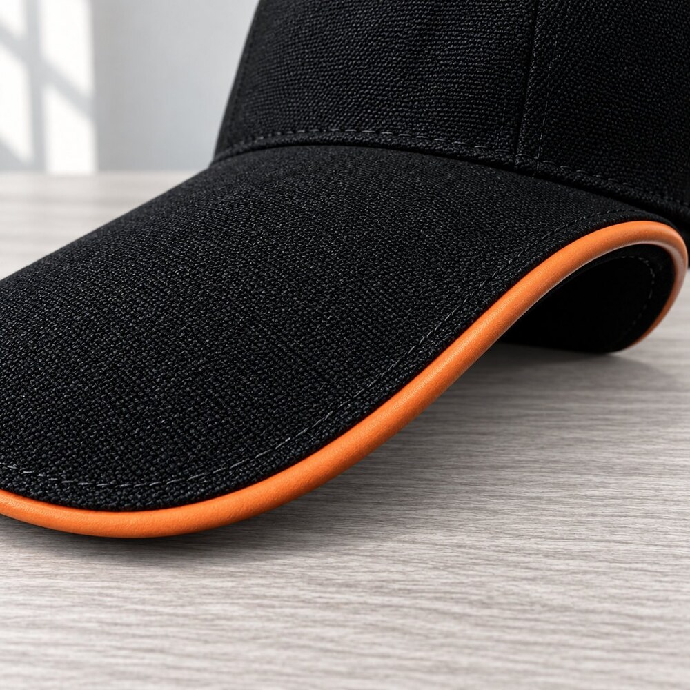 Hermes Black Orange H Logo Cap - Picture 6 of 6